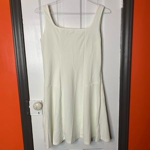 Shein Off-White Tank Skater Dress